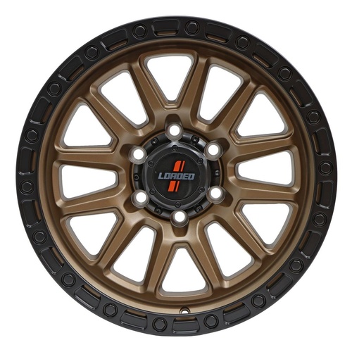Loaded Wheels Stockton Bronze / Black Lip 1675Kg - 21063BB