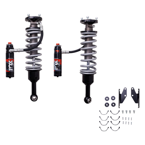 Fox 2.5 Performance Elite Series Coilover Reservoir Shock Adjustable (Pair), 0 - 2 INCH Lift